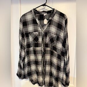 Maurices Flannel Top